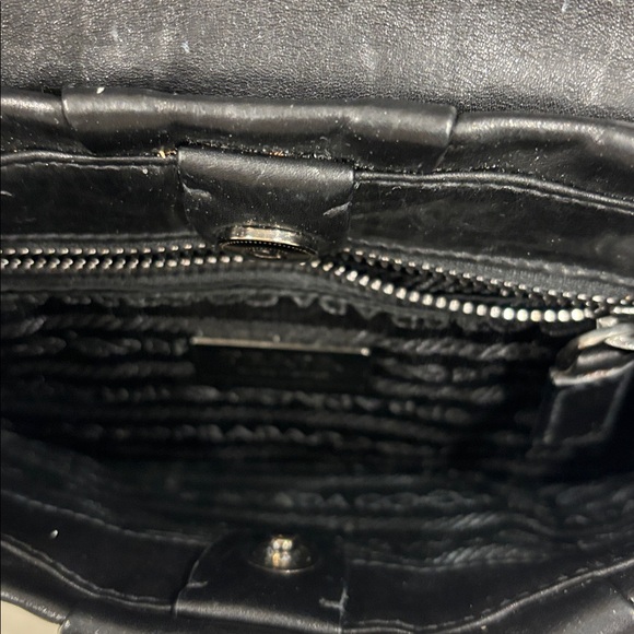 Prada Black Vitello Leather Shoulder Strap- Adjustable Strap- Silver Hardware - Picture 9 of 12